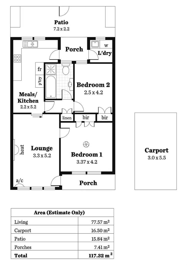 Floorplan of Homely unit listing, 8/144 Watson Avenue, Toorak Gardens SA 5065