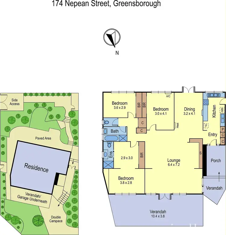 Floorplan of Homely house listing, 174 Nepean Street, Greensborough VIC 3088