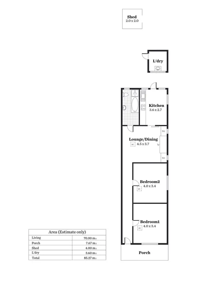 Floorplan of Homely house listing, 1/32 Porter Street, Parkside SA 5063