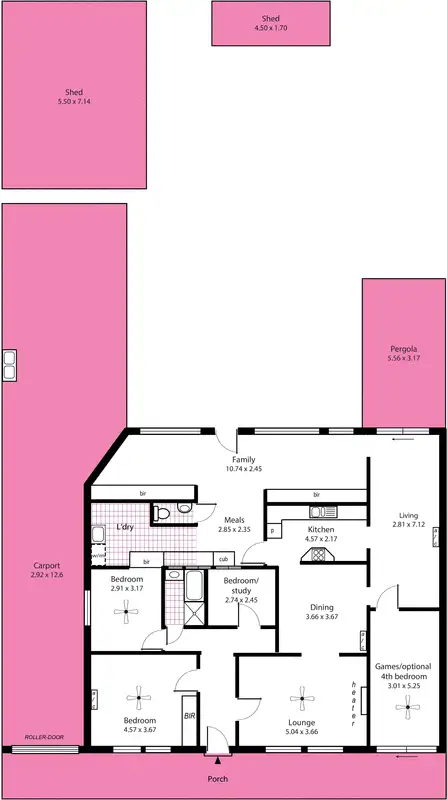 Floorplan of Homely house listing, 29 Avro Avenue, Albert Park SA 5014
