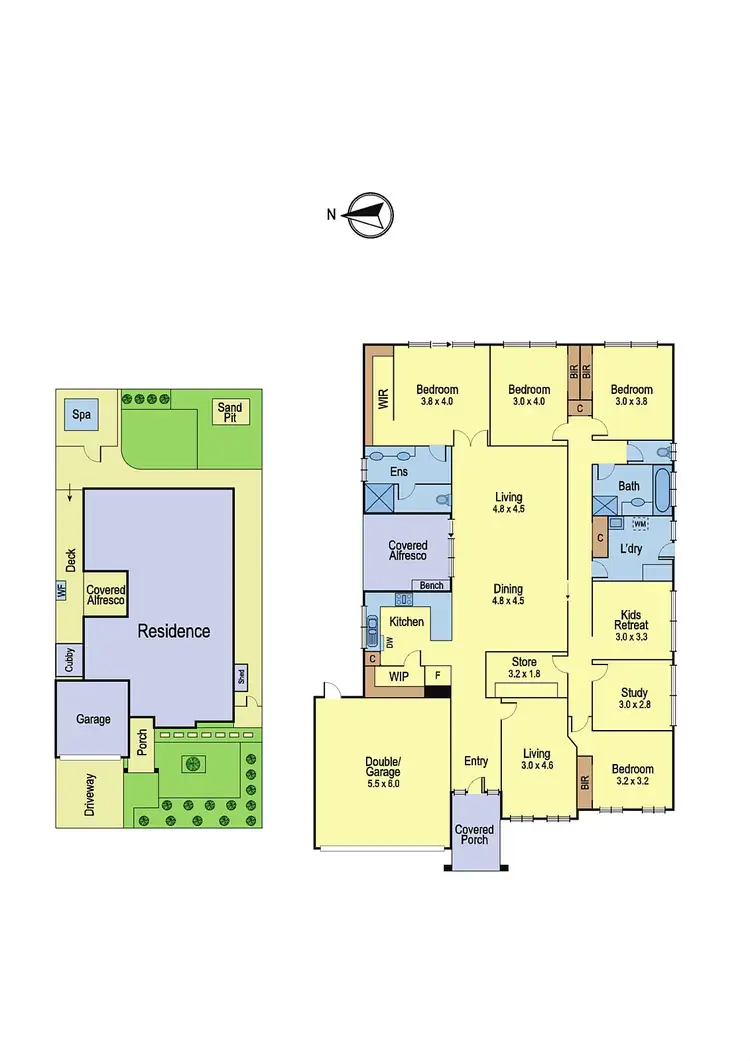 Floorplan of Homely house listing, 5 Dargo Crescent, Doreen VIC 3754
