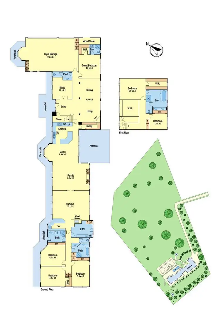 Floorplan of Homely house listing, 6 Paphos Court, Plenty VIC 3090