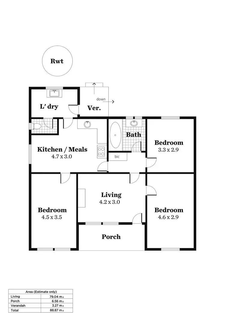 Floorplan of Homely house listing, 23 Whiteparish Road, Elizabeth North SA 5113