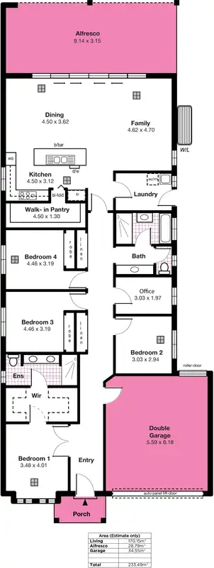 Floorplan of Homely house listing, 77 The Boulevard, Parafield Gardens SA 5107