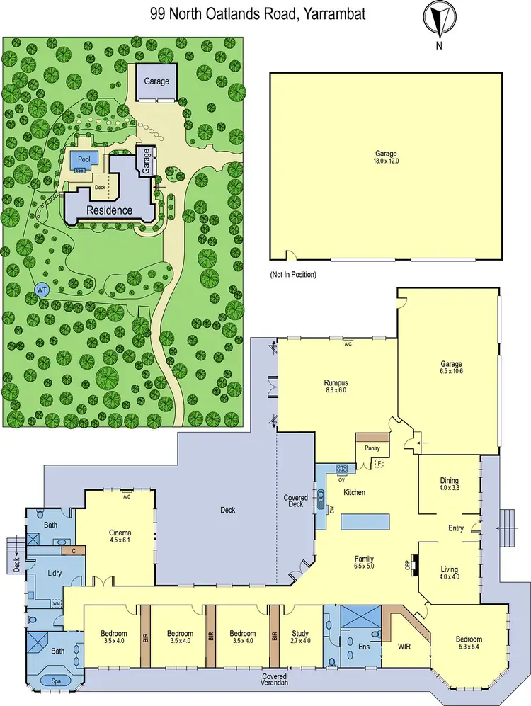 Floorplan of Homely house listing, 99 North Oatlands Road, Yarrambat VIC 3091