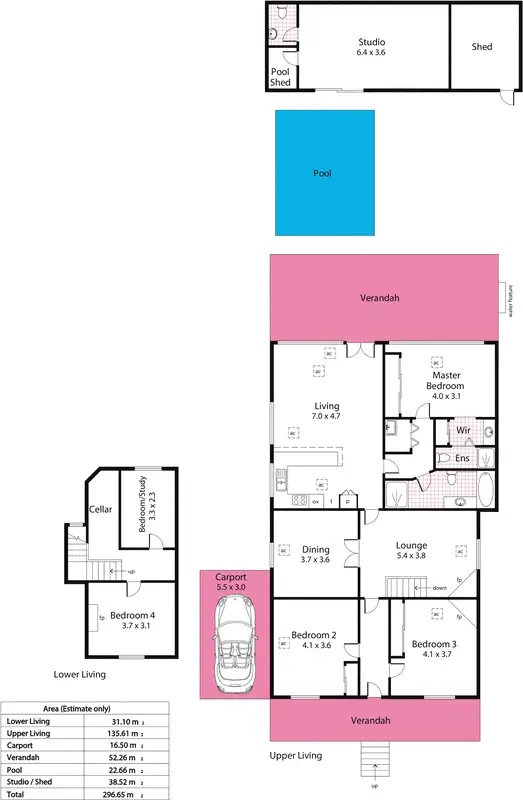 Floorplan of Homely house listing, 22 Le Hunte Street, Wayville SA 5034