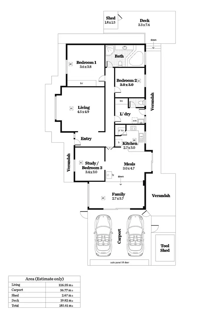 Floorplan of Homely house listing, 4 Eli Street, Torrens Park SA 5062