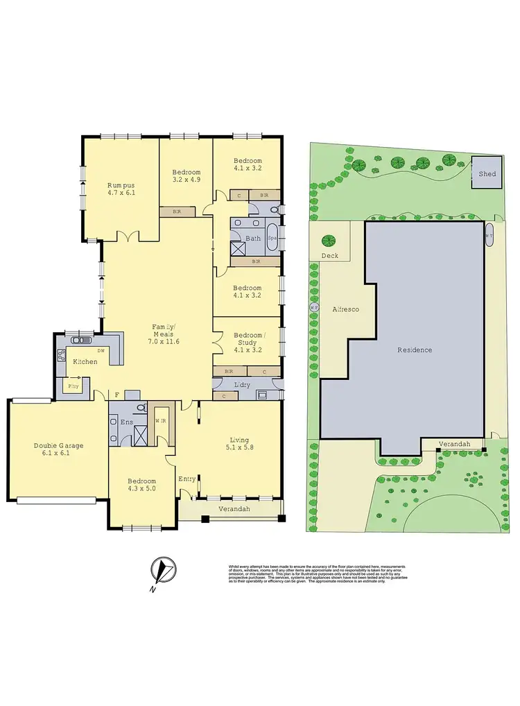 Floorplan of Homely house listing, 14 Downey Drive, Doreen VIC 3754