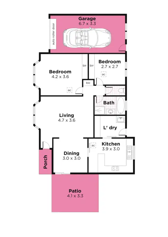 Floorplan of Homely unit listing, 5/34 Lochside Drive, West Lakes SA 5021