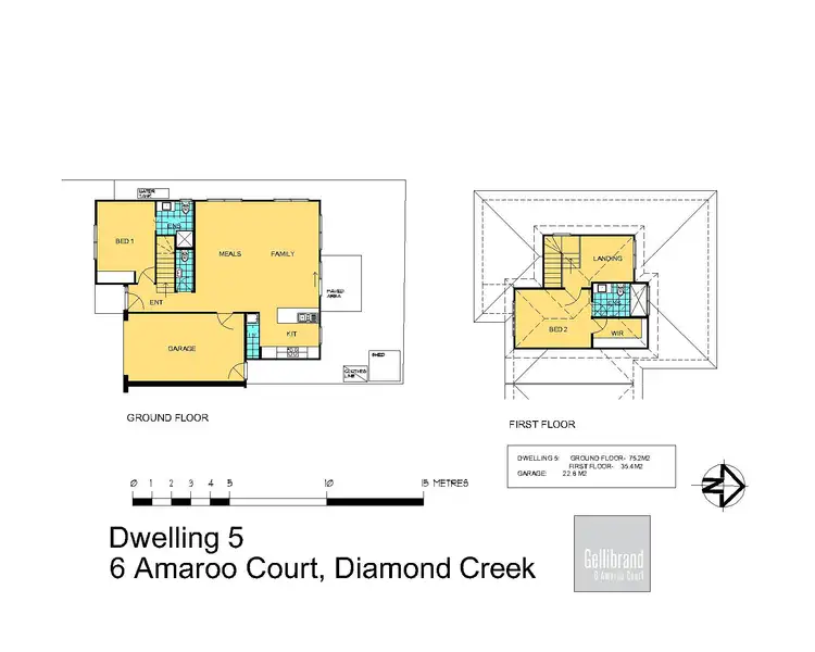 Floorplan of Homely townhouse listing, 1-16/6 Amaroo Court, Diamond Creek VIC 3089