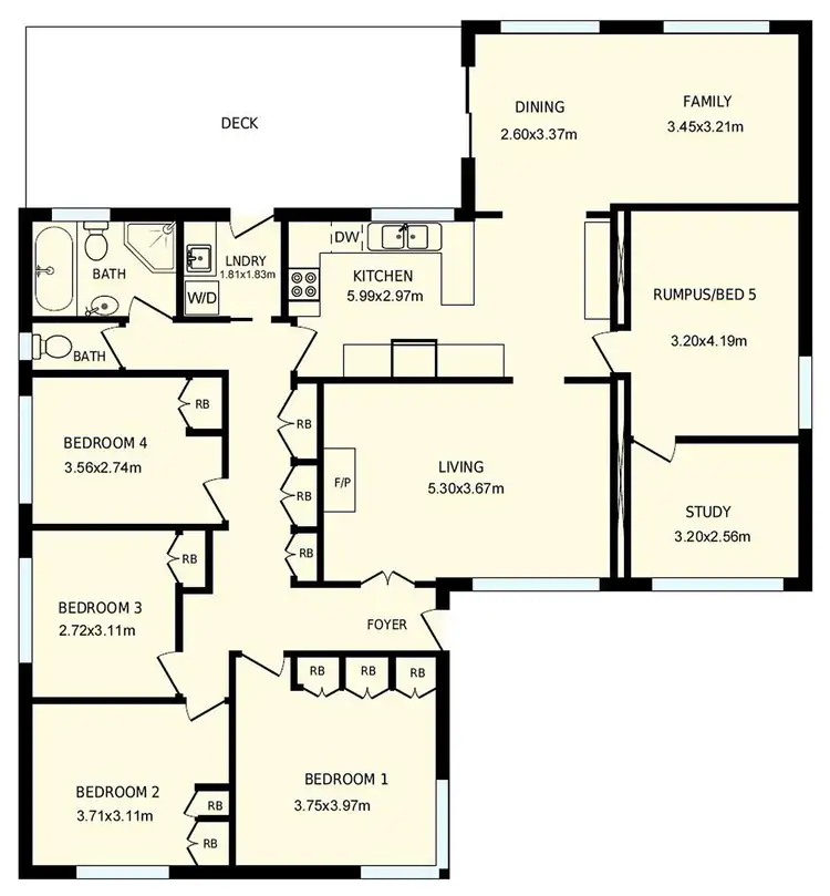 Floorplan of Homely house listing, 17 Dunlop Street, Hackett ACT 2602