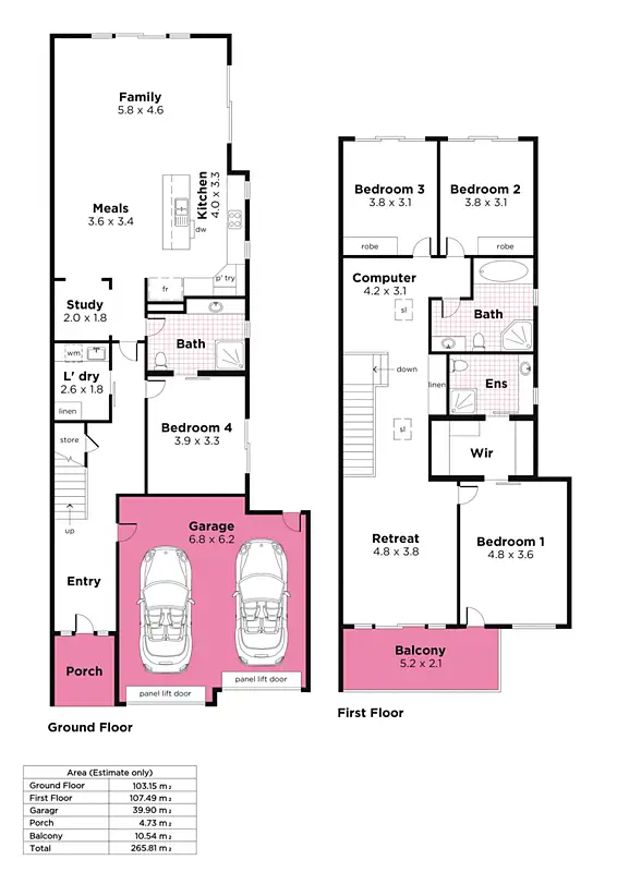 Floorplan of Homely house listing, 18A Alma Street, Panorama SA 5041