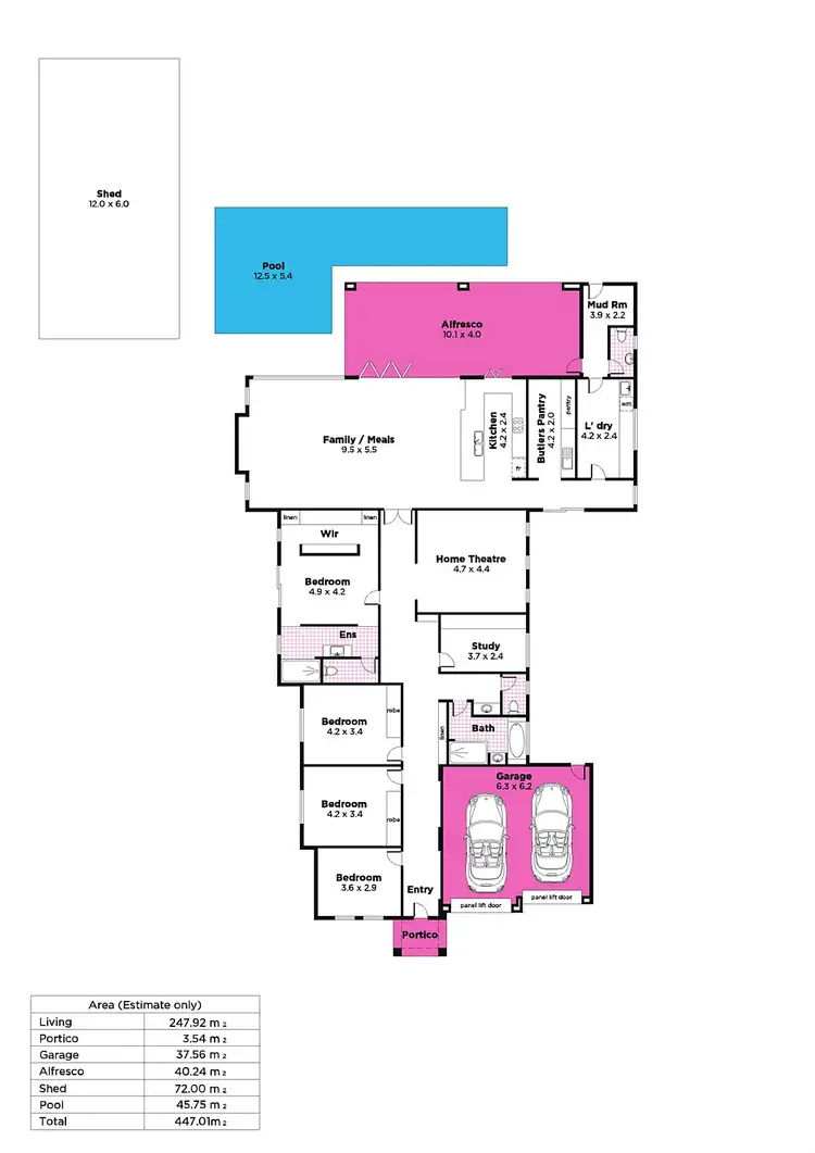 Floorplan of Homely house listing, 122 Gum Tree Drive, Littlehampton SA 5250