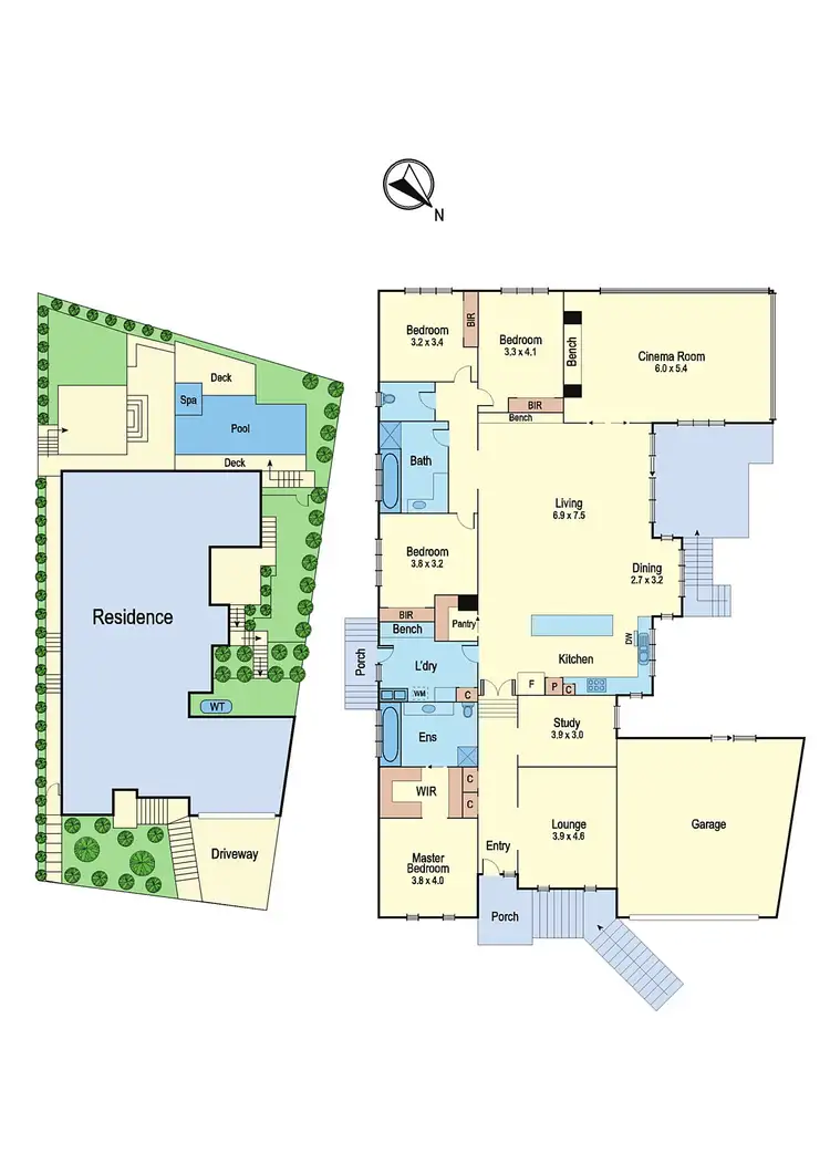 Floorplan of Homely house listing, 22 Cockatiel Place, Diamond Creek VIC 3089