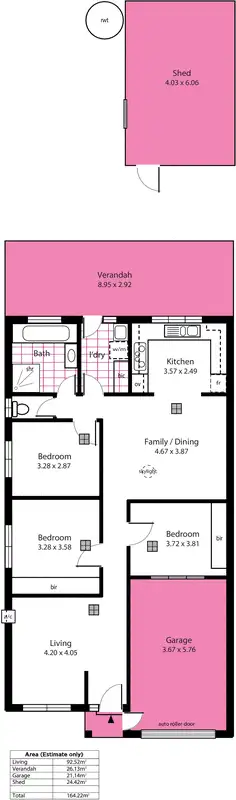 Floorplan of Homely unit listing, 2/13 Cork Street, Salisbury Downs SA 5108