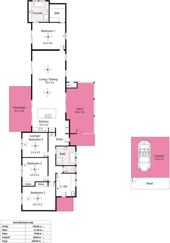 Floorplan of Homely house listing, 7 Valley Side Drive, Crafers SA 5152