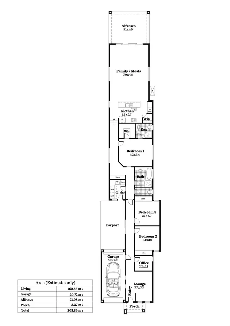 Floorplan of Homely house listing, 6A Kingswell Avenue, Rostrevor SA 5073
