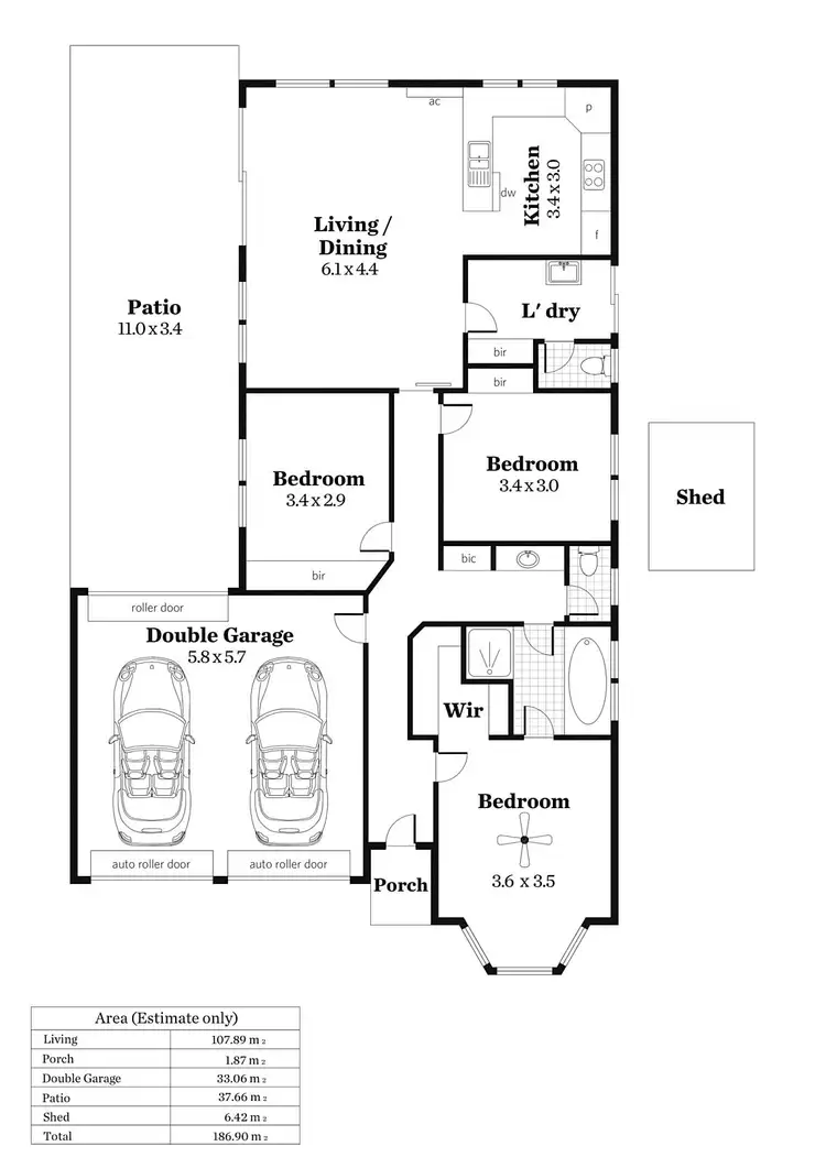 Floorplan of Homely house listing, 22 Parsons Grove, Park Holme SA 5043