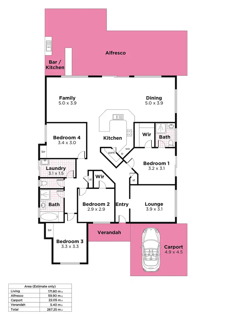 Floorplan of Homely house listing, 35 Harrys Point Road, Port Hughes SA 5558