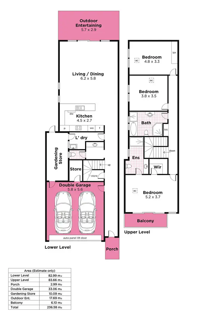 Floorplan of Homely townhouse listing, 3/2 Esk Street, Findon SA 5023