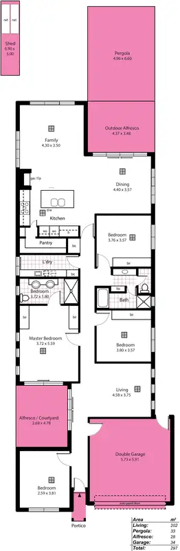Floorplan of Homely house listing, 17a Amber Road, Highbury SA 5089