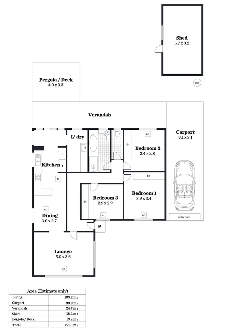Floorplan of Homely house listing, 85 Leabrook Drive, Rostrevor SA 5073