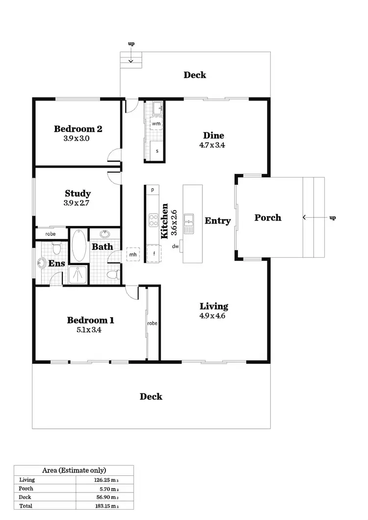 Floorplan of Homely house listing, 2 Osborn Road, Kersbrook SA 5231
