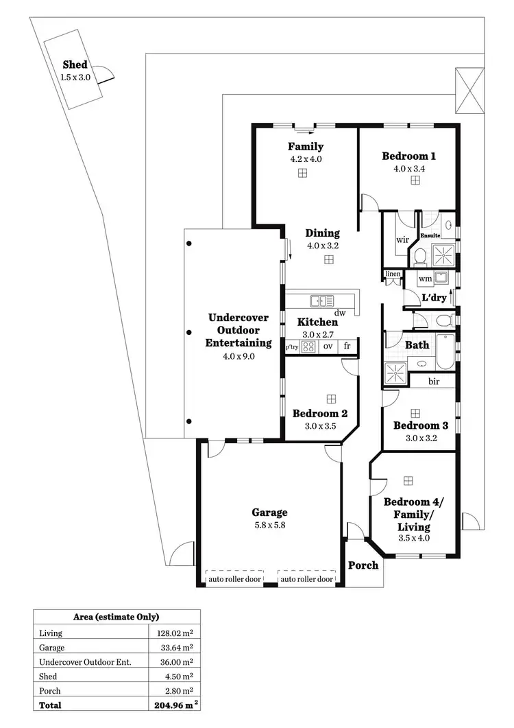 Floorplan of Homely house listing, 12 Samuel Place, Felixstow SA 5070