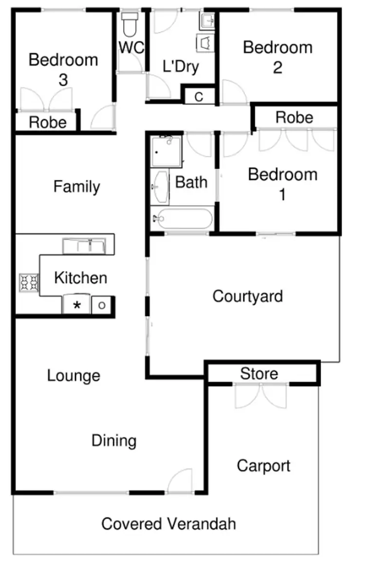 Floorplan of Homely house listing, 2 Playoust Place, Florey ACT 2615
