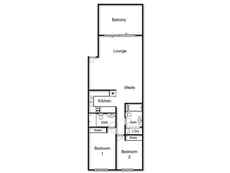 Floorplan of Homely apartment listing, 35/20 Federal Highway, Watson ACT 2602