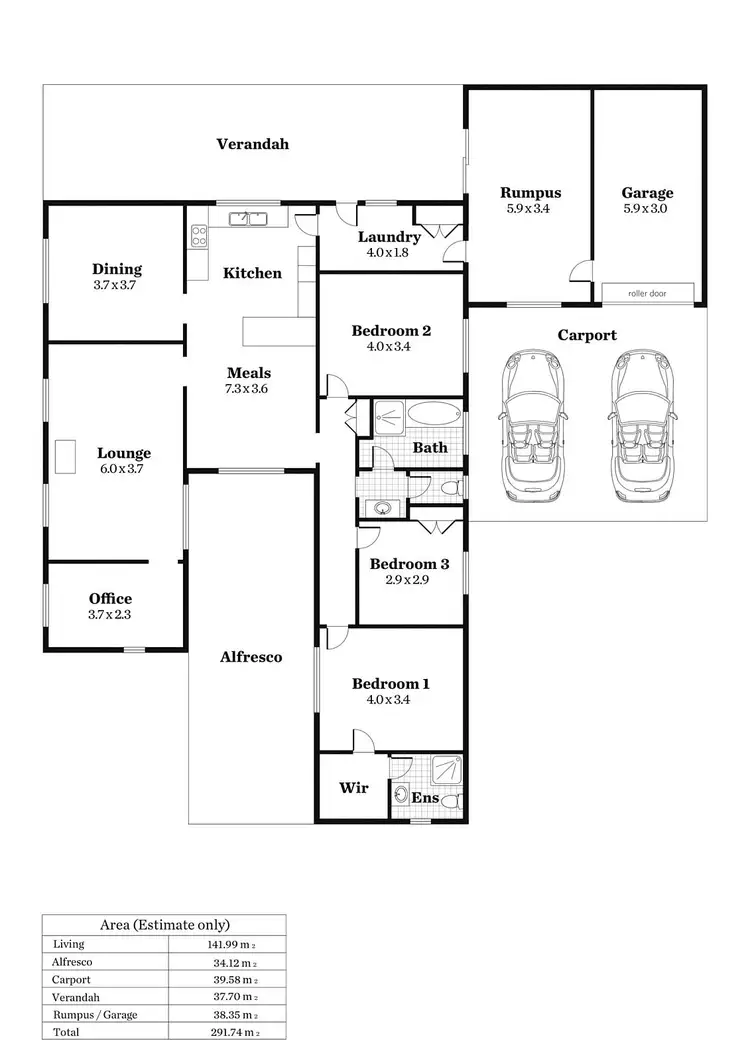 Floorplan of Homely house listing, 14 Wearn Street, Kadina SA 5554