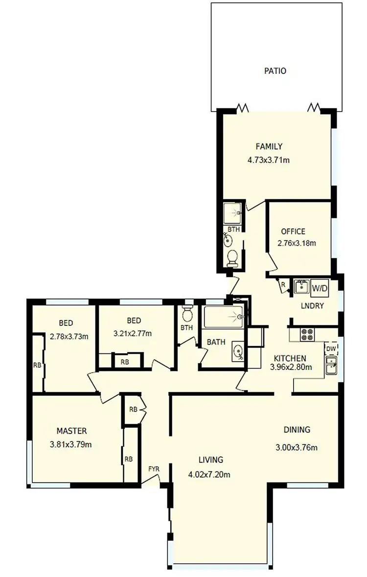 Floorplan of Homely house listing, 4 French Street, Hackett ACT 2602