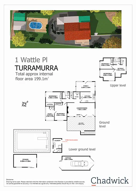 Floorplan of Homely house listing, 1 Wattle Place, Turramurra NSW 2074