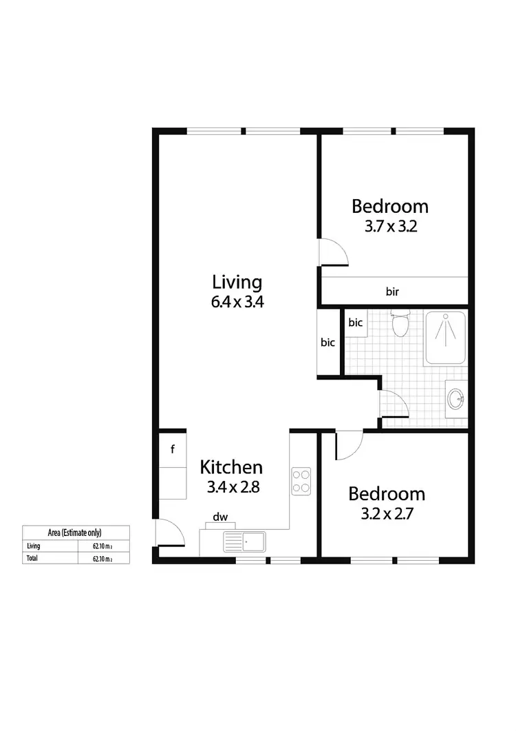 Floorplan of Homely apartment listing, 32/274 South Terrace, Adelaide SA 5000