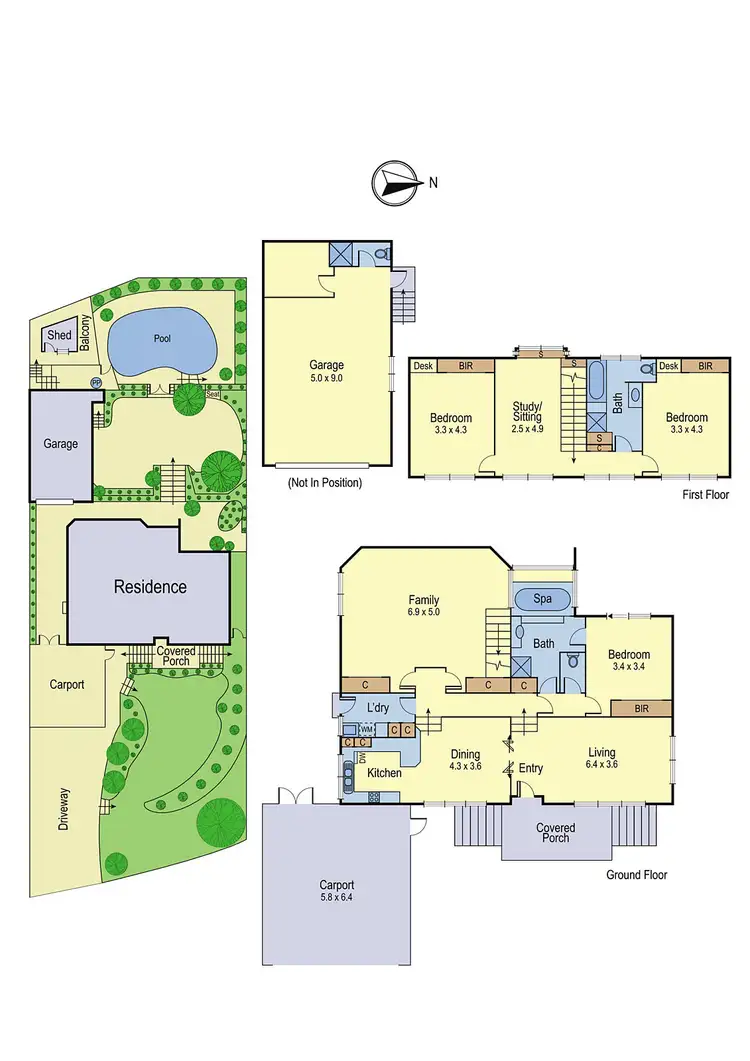 Floorplan of Homely house listing, 35 Everleigh Drive, Diamond Creek VIC 3089