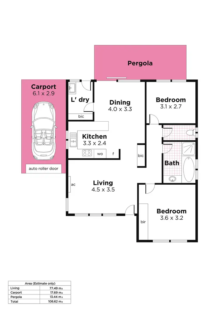 Floorplan of Homely unit listing, 3/112 Wills Street, Peterhead SA 5016