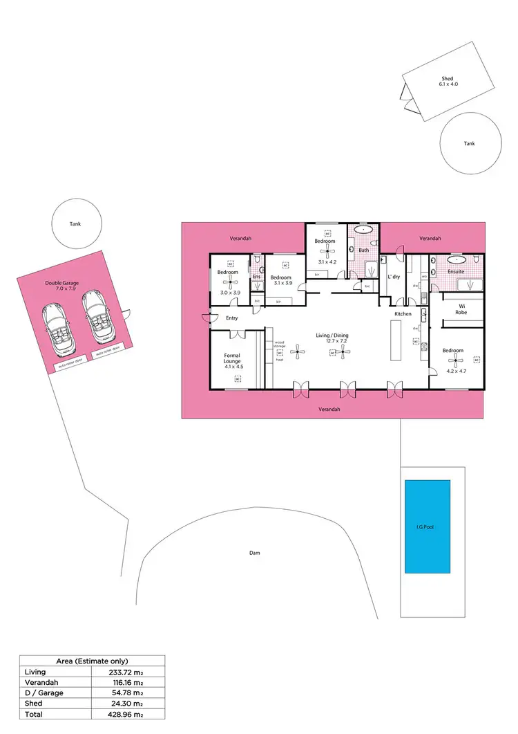 Floorplan of Homely house listing, 58 Braeside Road, Stirling SA 5152