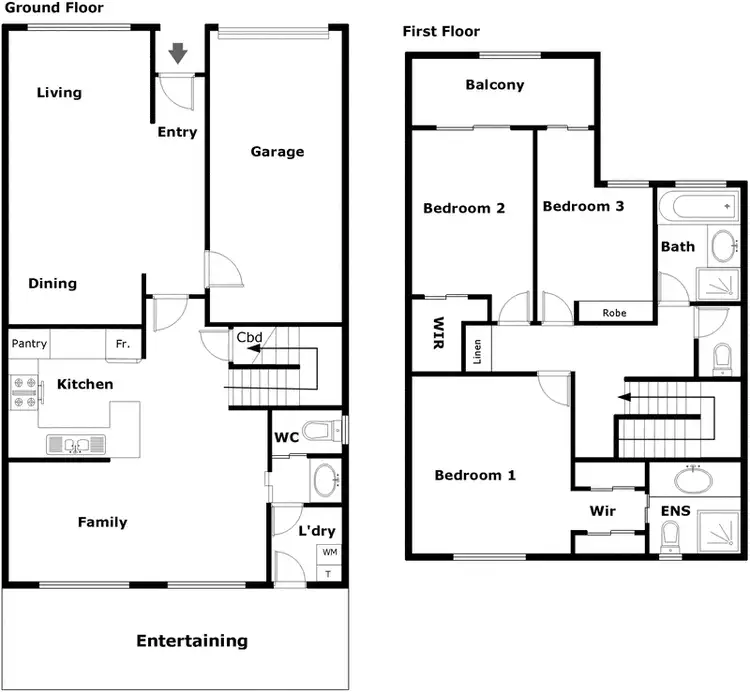Floorplan of Homely townhouse listing, 8/118 Barr Smith Avenue, Bonython ACT 2905
