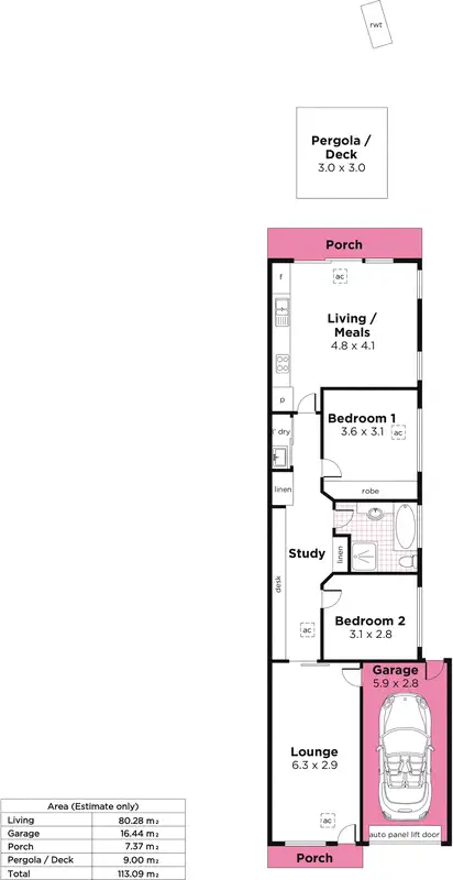 Floorplan of Homely house listing, 5B Carlisle Avenue, Morphettville SA 5043