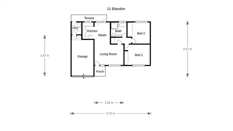 Floorplan of Homely house listing, 11 Blandon  Place, Holt ACT 2615