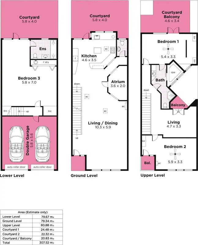 Floorplan of Homely townhouse listing, 9/167-169 Payneham Road, St Peters SA 5069