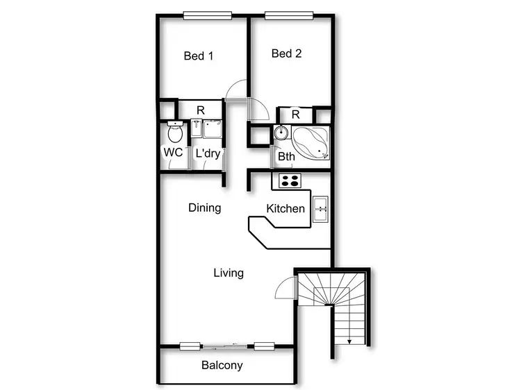 Floorplan of Homely apartment listing, 41/53 McMillan Crescent, Griffith ACT 2603