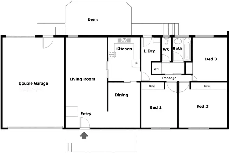 Floorplan of Homely house listing, 11 Waldock Street, Chifley ACT 2606