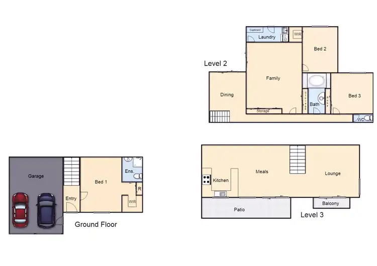 Floorplan of Homely townhouse listing, 21/1 Wilkins Street, Mawson ACT 2607