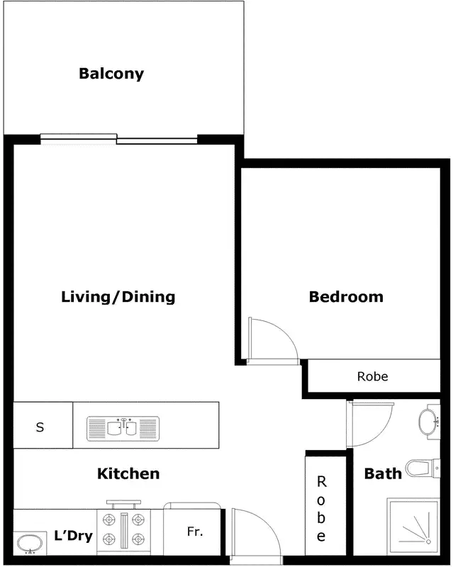 Floorplan of Homely unit listing, 69/121 Easty Street, Phillip ACT 2606
