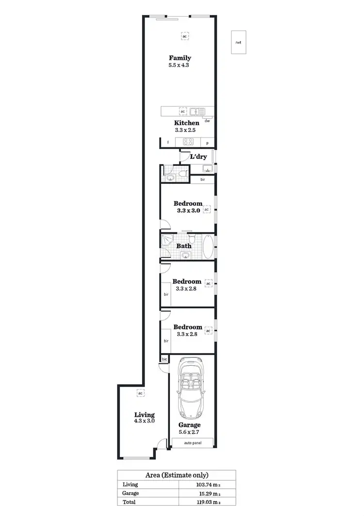 Floorplan of Homely house listing, 4B Seaforth Avenue, Dover Gardens SA 5048