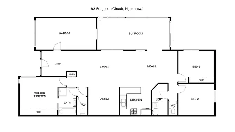 Floorplan of Homely house listing, 62 Ferguson Circuit, Ngunnawal ACT 2913