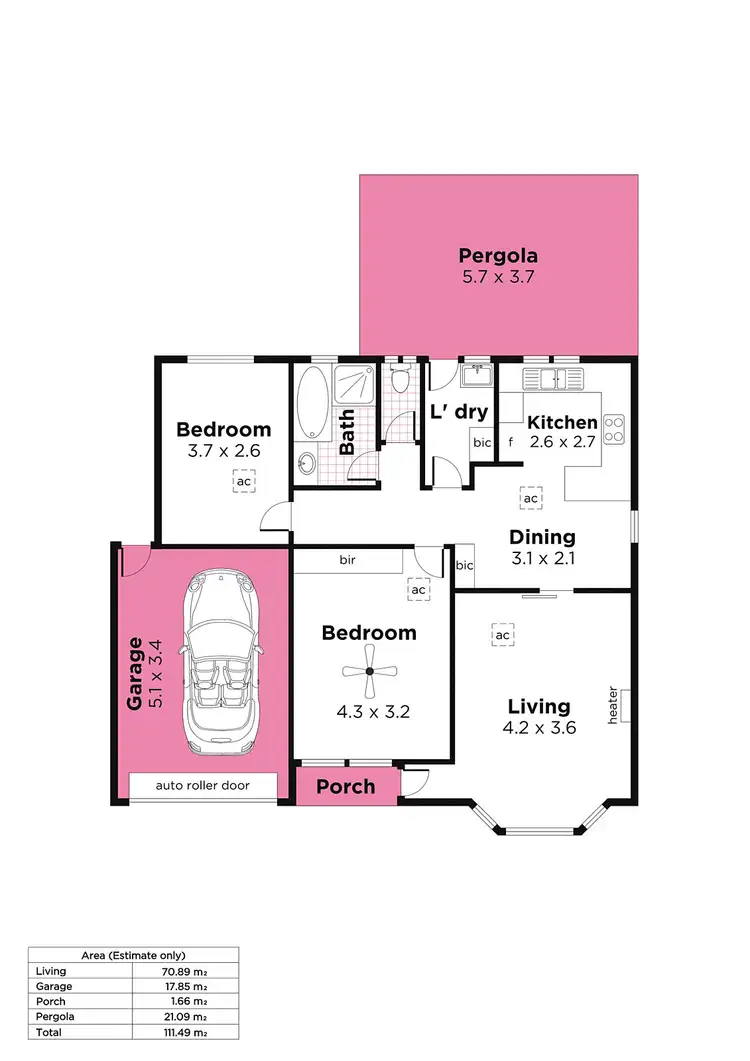 Floorplan of Homely unit listing, 3/10 Don Avenue, Seacliff Park SA 5049