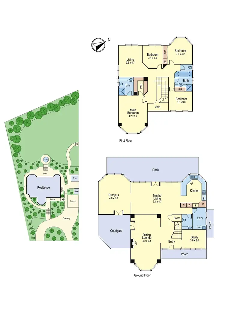 Floorplan of Homely house listing, 7 Hebden Street, Greensborough VIC 3088
