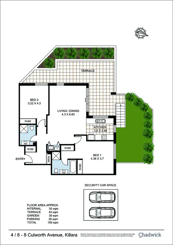 Floorplan of Homely apartment listing, 4/6-8 Culworth Avenue, Killara NSW 2071